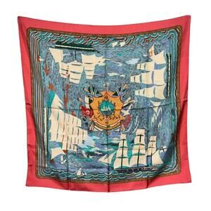 Hermes Scarf  Henry F. Smith Sailor 90cm 100% Silk Square Scarf